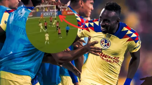 El ariete azulcrema se ganó los aplausos de la afición.