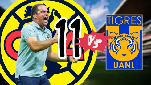La alineación confirmada de América vs Tigres en la jornada 17 del Apertura 2023
