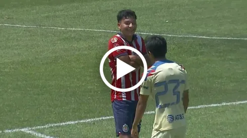 Chivas Sub.23 calentó el Clásico Nacional con dos polémicos festejos al América