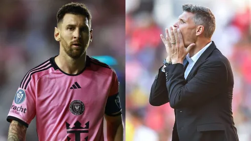 Messi encaró al Tano tras la derrota.