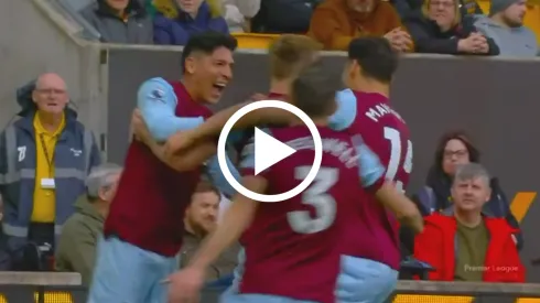 El efusivo festejo de Edson Álvarez al gol olímpico del West Ham en Premier League