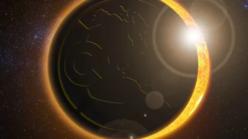 El conjunto azulcrema no se quedó fuera del trend.