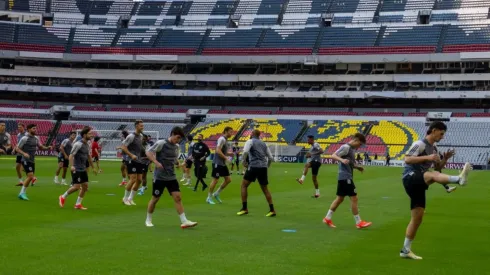 Los Revs tuvieron un último entrenamiento en el Estadio Azteca.
