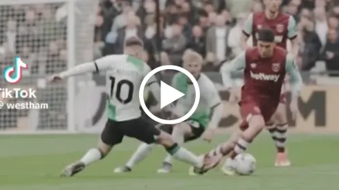 Edson Álvarez dejó sentado a Alexis Mac Allister en el West Ham vs Liverpool