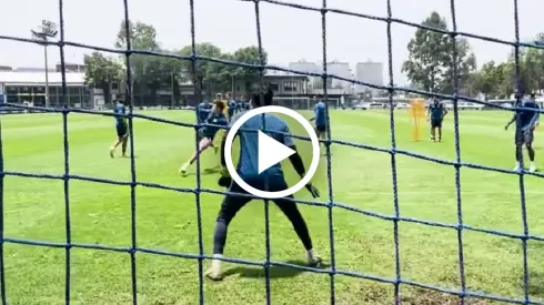El golazo de volea que hizo Illian Hernández en pleno entrenamiento de América