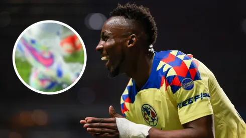 Julián Quiñones se equivoca y estrena por error zapatos de futbol nunca antes vistos