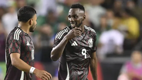 Quiñones reacciona a su gol frente a Brasil.