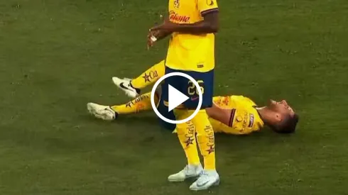 Sebastián Cáceres se lesionó en el duelo ante Atlas