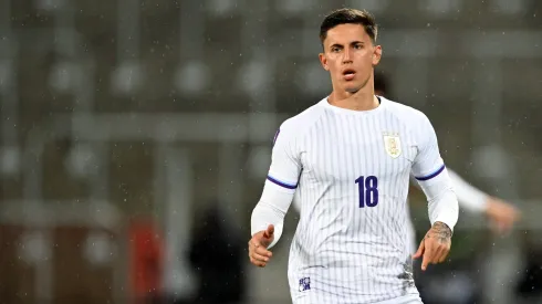 Brian Rodríguez fue titular con Uruguay