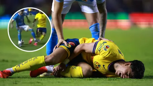 Así quedó la pierna de Kevin Álvarez tras la terrible entrada de Rotondi