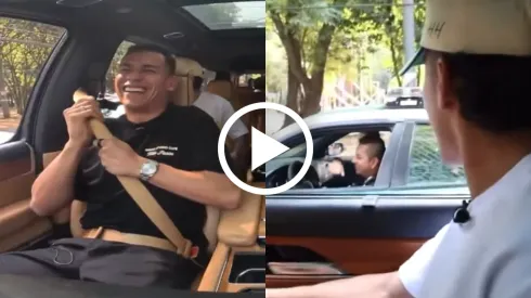 El divertido encuentro de dos jugadores de América con un policía de Cruz Azul