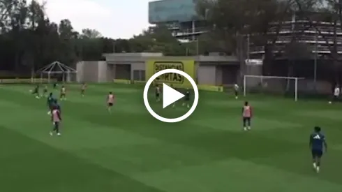 El primer golazo que hizo Saint-Maximin con América en entrenamiento