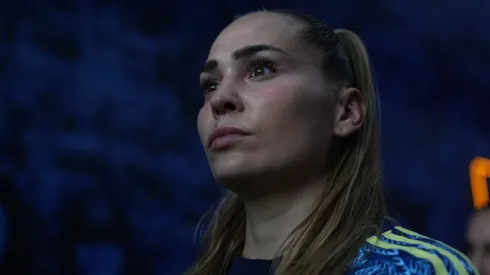 La futbolista está de fiesta y la afición celebra junto a ella