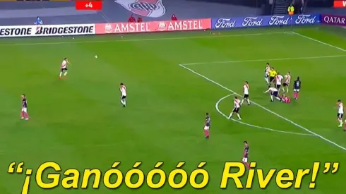 Video: Closs se volvió loco cuando el árbitro marcó el final de River - Santa Fe