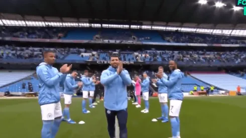 Hasta siempre, leyenda: el homenaje para Agüero antes de su último partido con el City