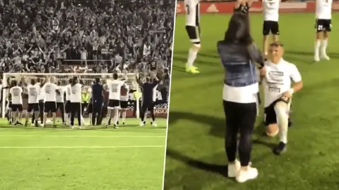 Dos momentos muy diferentes pero inolvidables tuvieron lugar en el partido.