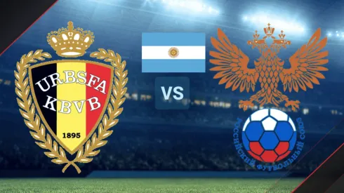 Bélgica vs. Rusia por la Eurocopa.