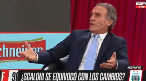 Vignolo hizo una pregunta y Ruggeri no dudó: "No le podemos pedir todo a Messi"