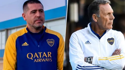 Román Riquelme y Miguel Ángel Russo (Fotos: Boca vía Twitter y Getty)