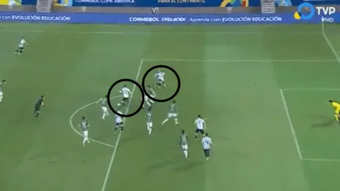 Entre Messi y Gómez diagramaron un golazo.