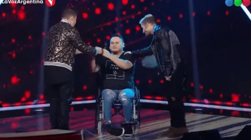 Mau y Ricky formaron un trío con Pablo Santillán, un participante de La Voz Argentina 2021 (Fuente: YouTube La Voz Argentina)