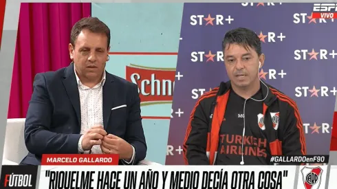 Marcelo Gallardo, duró con Juan Román Riquelme.