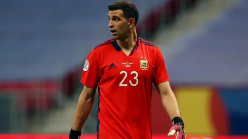 Emiliano Martínez en la Selección Argentina.