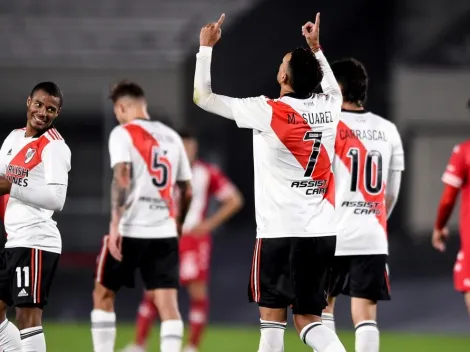Suárez sacó un misil teledirigido que se clavó en el ángulo para un golazo memorable de River