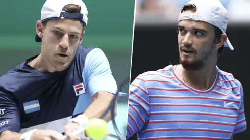 Diego Schwartzman vs. Tomas Machac. (Fotos: Getty Images).