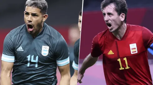 Facundo Medina, de Argentina, y Mikel Oyarzabal, de España. (Fotos: Getty Images).
