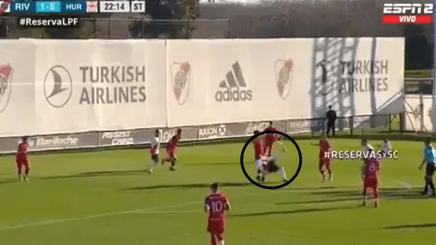 La pirueta del volante ofensivo de River.