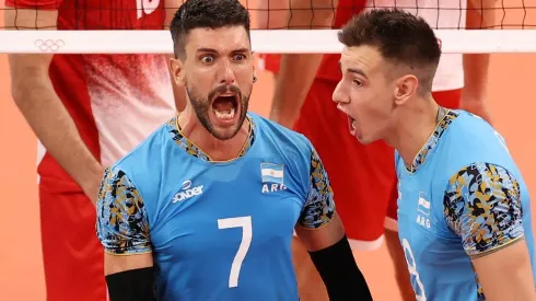 Facundo Conte y Agustín Loser, integrantes de la Selección Argentina de vóley (Foto: Getty Images).