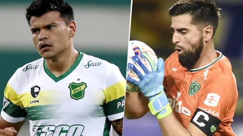 Defensa y Justicia, con Walter Bou, y Sarmiento, con Manuel Vicentini, se enfrentarán por la Liga Profesional. (Fotos: Getty Images).