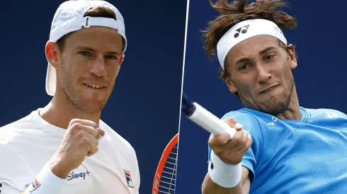 Diego Schwartzman vs. Casper Ruud por el Masters 1000 de Cincinnati (Foto: Getty Images).