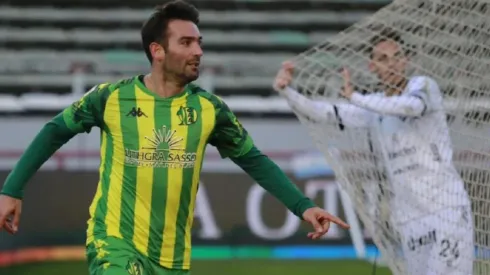 Martín Cauteruccio, la gran figura del partido.