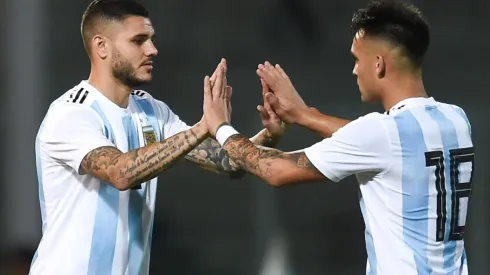 Mauro Icardi y Lautaro Martínez, Selección Argentina (Foto: GettyImages)