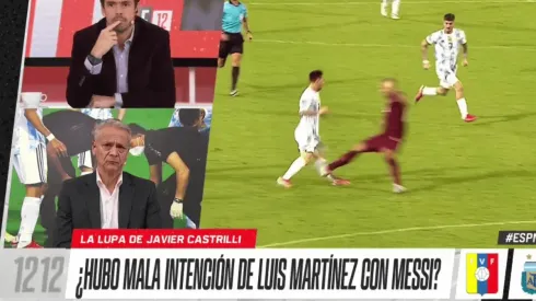 Castrilli, muy caliente por la patada a Messi: "Fue directo a quebrarlo"