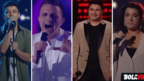 Los cuatro participantes de la FINAL de La Voz Argentina 2021 (Fotos: YouTube La Voz Argentina)