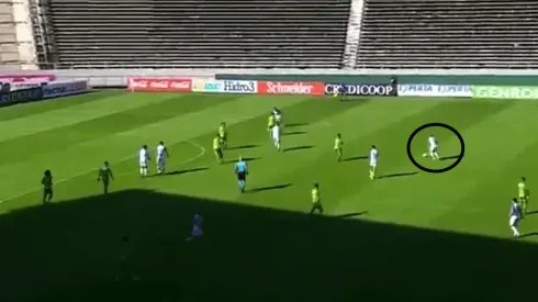 Desde ahí le pegó Elías López.