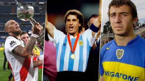 Jonatan Maidana, Oscar Ruggeri y Lucas Pratto (Fotos: Getty y TyC Sports vía Twitter)