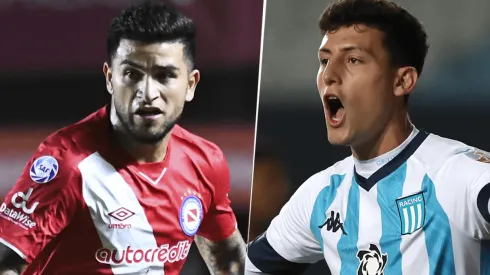 Argentinos Juniors y Racing se enfrentan por la Liga Profesional de Fútbol. (Fotos: Getty Images).