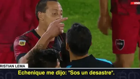 La bronca de Cristian Lema.