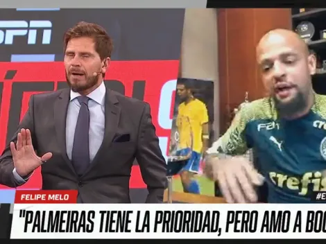 Felipe Melo contó qué va a hacer después de comer y dejó boquiabierto al Pollo Vignolo