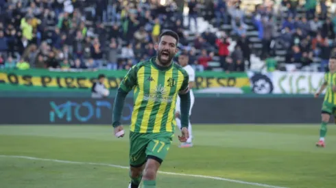 Cauteruccio marcó el único gol del partido y le dio el triunfo a Aldosivi. (Prensa Aldosivi)