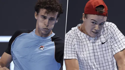 Juan Manuel Cerúndolo vs. Holger Rune por el Next Gen ATP Finals (Foto: Getty Images).