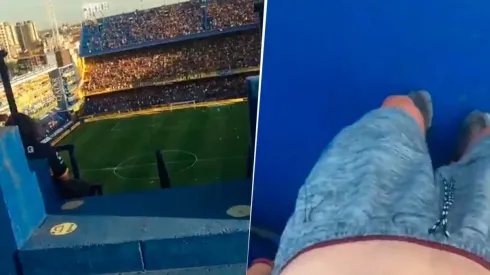 VIDEO | Un hincha de River se infiltró en La Bombonera para gastar a Boca