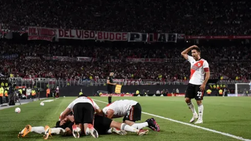 VIDEO | El descontrolado festejo de los jugadores de River apenas terminó el partido