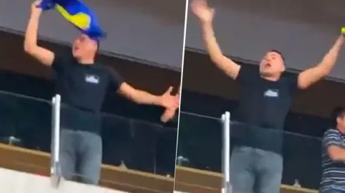 VIDEO | Captaron a Román cantando con los hinchas tras la victoria ante Talleres
