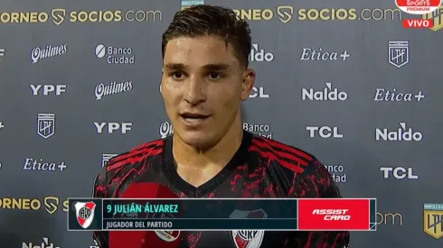 Julián Álvarez finalizó como el goleador de River en el campeonato.
