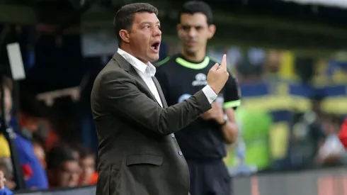 Battaglia y un pedido especial. (Getty Images)